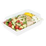 SUSHI TRAY 8x5" RECT MED PAPER WHITE 100/cs