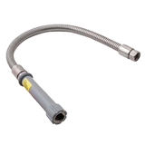 Allpoints 111-1296 Pre-Rinse Hose, 24" L, 3/4"-14 female inlet & outlet fittings, includes 8" gray h