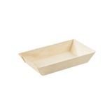 TAKEOUT TRAY SAMURAI 10oz 6x3" BIODEGRAD WOOD NAT 100/cs
