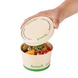 LID F/ 12oz TOGO CUP 4-1/4"dia BAMBOO/ PLA NAT 50/cs