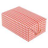 TAKEOUT LUNCH BOX w/ FAST TOP 47oz PAPER RED HOUNDSTH 100/cs