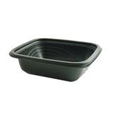 TAKEOUT CONTAINER M-WAVE 1COMP PP 16oz 7x6" RECT BLACK 756/cs
