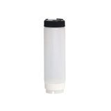 INVERTATOP SQUEEZE BOTTLE 24oz CLEAR/ BLACK 12ea/cs