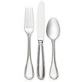 BAROQUE EURO DINNER FORK 8-1/8" 18/8 S/S 12ea