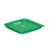 Secure food storage cover, lid freshpro pe f/ 2qt and 4qt camsquare transl green 6ea/cs for reliable daily service, Cambro SFC2FPPP265