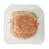 CLAMSHELL 13oz 5-1/2"sq 2-3/4h ANTI-FOG MW PLASTIC CLR 100/cs