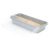 CATER CONTAINER/ LID MW 20oz 8-3/4x3-3/4" PP SILVER 100/cs