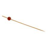 BAMBOO PICKS 4-1/2"l RED BALL 100/bag 12bag/cs