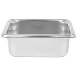 Sixth-size 2.5" deep super pan v stainless steel steam table pan, Vollrath 30622