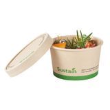 LID F/ 12oz TOGO CUP 4-1/4"dia BAMBOO/ PLA NAT 50/cs