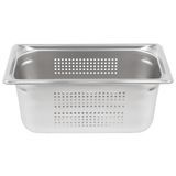 Third-size 6" deep super pan 3 stainless steel perforated steam table pan, Vollrath 90363
