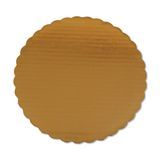 CAKE BOARD 10" RND CORRUGATE CARBOARD GOLD 200/cs