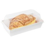 SUSHI CONTAINER 5-1/2x2-3/4" RECT MED PAPER WHITE 100/cs