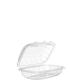 TAKEOUT HINGED UTILITY 9x6"w CONTAINER POLYPRO CLEAR 300/cs