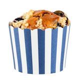 BAKING CUP 3oz 2-1/2"dia MINI SCALLOP PAPER BLUE 200/cs
