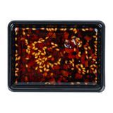 BENTO SAUCE DISH 1oz 3x2-1/4" RECT PLASTIC BLACK 100/cs
