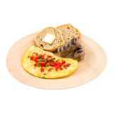 PLATE 10-3/4"dia BAMBOO VENEER CMPST NATURAL 100/cs