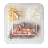CLAMSHELL 47oz 9"sq 3-1/2"h MW 3-COMPT PLASTIC CLEAR 100/cs