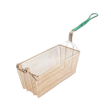 Allpoints 225-1069 Fry Basket, 12-7/8" x 6-1/2" x 5-3/8" H, rectangular, double front hook, patented