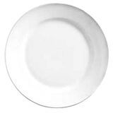 PORCELANA PLATE 12"dia RE WIDE RIM BRIGHT WHITE 12ea/cs