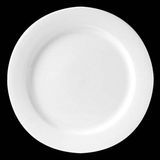 MONACO VOGUE FLAT RIM PLATE 6-1/4"dia ALUMINA-VIT 3dz/cs
