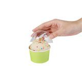 DOME LID F/ TOGO CUP 3oz 3"dia PET CLEAR 50/cs