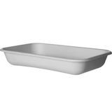CONTAINER BASE NO PFAS CMPST 24oz RECT WHITE 400/cs