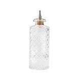 BARFLY BITTERS BOTTLES 5.1oz 6-1/4"h CUT GLASS 12ea/cs
