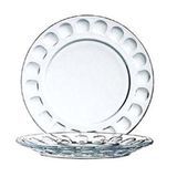 ROC DESSERT PLATE 6"dia GLASS RND TEMPERED ARCOROC 3dz/cs