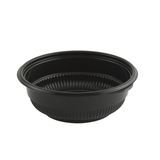 TAKEOUT BOWL 8oz 5" RND MW POLYPRO BLACK 540/cs