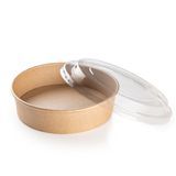 BOWL 7.4"dia 32oz LOW PROFILE KRAFT 300ea/cs