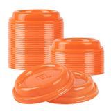 LID F/ COFFEE CUP 8 12 16 & 20oz PLS GLOSSY ORANGE 25/cs