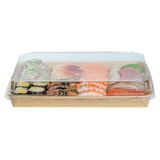 LID F/ 23oz SUSHI CONTAINER PET CLEAR 100/cs