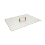 Allpoints 168-1350 Fry Pot Cover, 20-5/8" L x 15-1/4" W, with handle, stainless steel