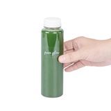 LABEL 2x1" PLASTIC CLEAR & WHT "GREEN GLOW" 100/cs