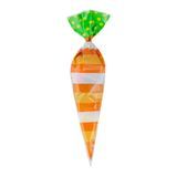 CONE BAG 6x11" POLYPRO ORANGE STRIPES & DOTS 8000/cs