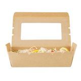TAKEOUT 42oz 8x5-1/2" HINGE MED PAPER KRAFT 50/cs