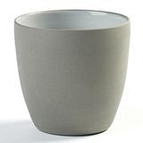 Dusk Coffee Cup, 7-3/4 ounce capacity, 3-1/8" diameter, 3" height, without handle, grey-white, Martine Keirsebilck, 1 each (4 ea/cs), Serax