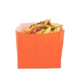 BAG SNACK 3-3/4x2-1/4x3-3/4" PAPER TANGERINE ORANGE 100/cs
