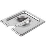 Sixth-size super pan v slotted stainless steel cover, Vollrath 75260