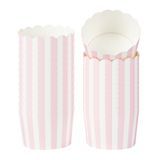 BAKING CUP 10oz 3-1/2"dia SCALLOP PAPER PINK 200/cs