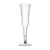 CHAMPAGNE FLUTE 5oz 2pc POLYSTYRENE CLEAR 120/cs
