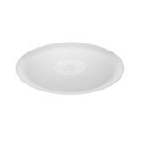 CATER TRAY 18" RND w/ DOME LID COMBO POLYSTYRENE WHITE 25/cs