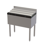 Perlick TSC24IC Tobin Ellis Signature Ice Chest, modular, 24"W, approximately 50 lbs. ice capacity, 6"H backsplash with 1" return, ABS plastic top