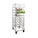 New Age Industrial 1250CK Heavy Duty Welded Aluminum Full-Size Mobile Can Rack