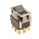Allpoints 42-1277 Switch, hi/off/lo, double pole, double throw, black