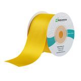 RIBBON SINGLE FACE 10yd POLYESTER SATIN YELLOW 10/cs