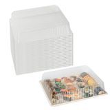 LID F/ POPLAR PLATE 15-1/4"sq 11-1/4"h PET CLEAR 25/cs