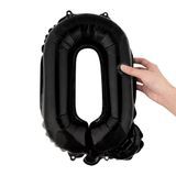 BALLOON LETTER "Q" MYLAR 16" SELF-SEALING BLACK