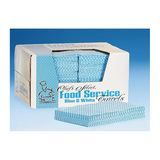 TOWEL FOODSERVICE 1/4 FOLD 13x20" BLUE & WHITE 200/cs